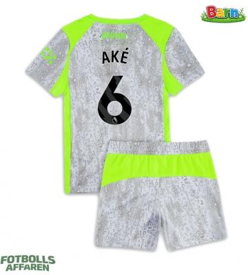 Manchester City Nathan Ake #6 Tredjeställ Barn 2025-26 Kortärmad (+ Korta byxor)